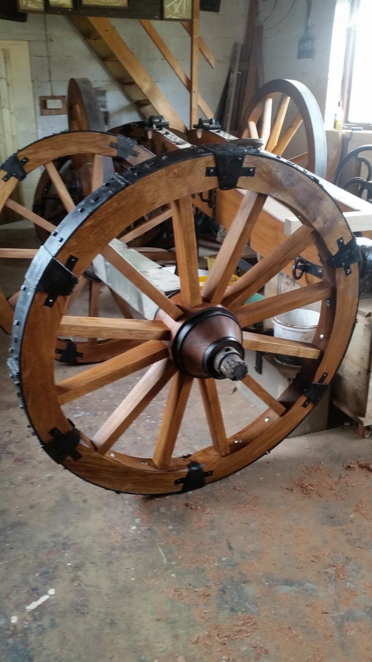 straked-cannon-wheel-wooden-axle | Mike Rowland & Son Wheelwrights and ...